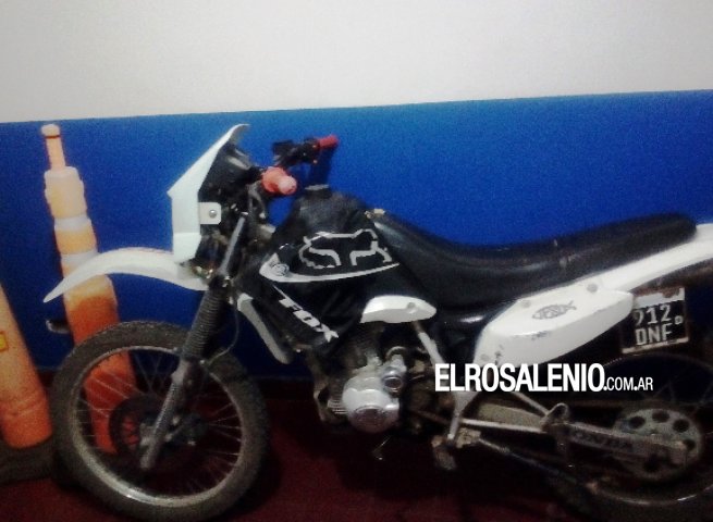 Hallaron una moto con pedido de secuestro Hallaron una moto con pedido de secuestro