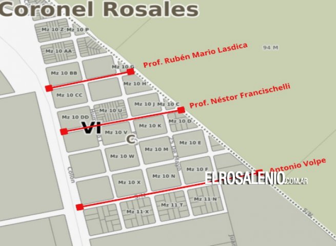 Bº El Porvenir: Proponen nombrar calles en reconocimiento a Lasdica, Francischelli y Volpe 