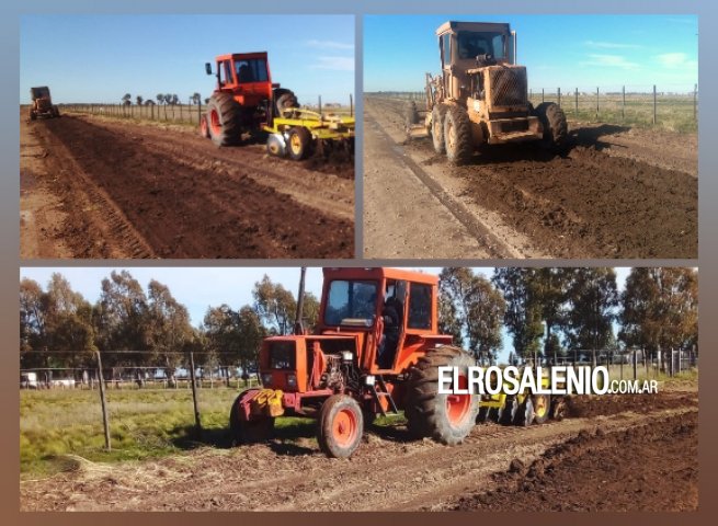 Comenzó la obra de mejora de caminos rurales en Pehuen Co y Calderón 