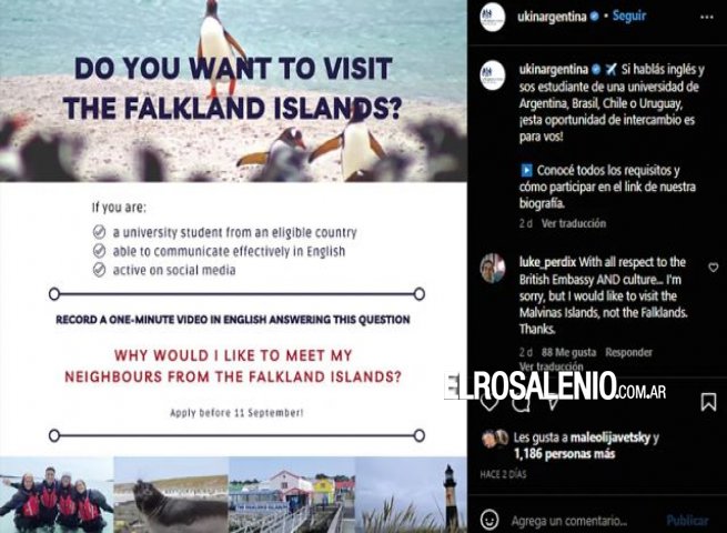 Rectores repudiaron el concurso “para conocer las Falklands” de la Embajada Británica 