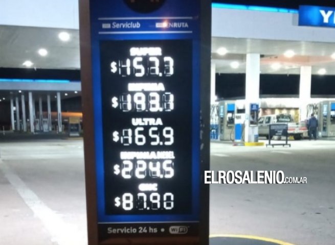 Precios de combustible en Punta Alta después del aumento