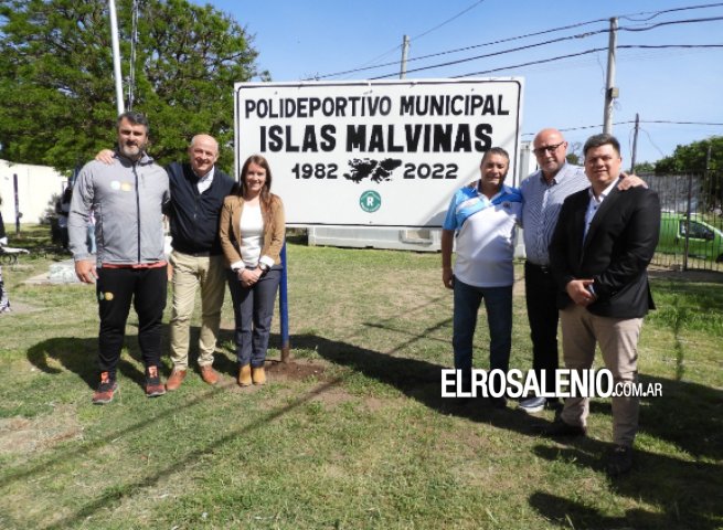 Denominan “Islas Malvinas” al polideportivo municipal de Nueva Bahía Blanca