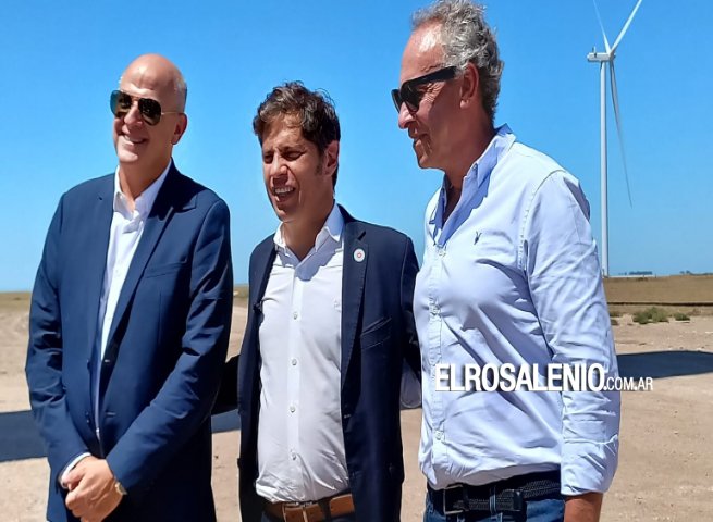 Axel Kicillof visitó el parque eólico Pampa Energía IV