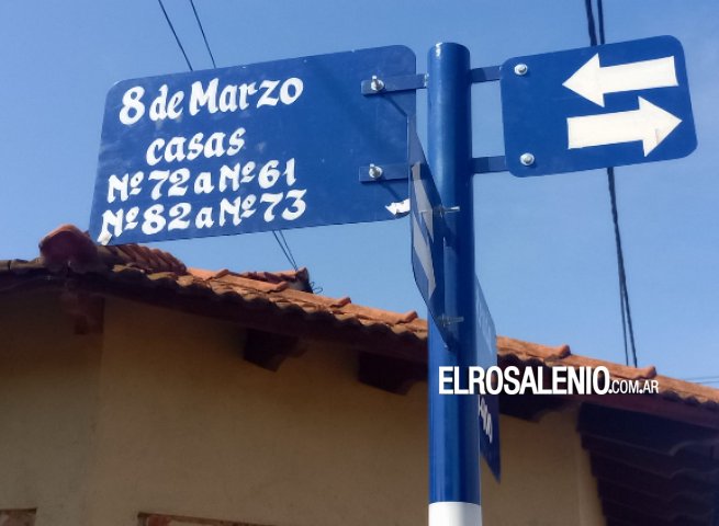 “8 de Marzo“ es el nuevo nombre de una de las calles en Barrio Cooperativa
