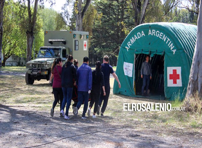 Realizaron un taller y simulacro de accidente con múltiples víctimas en Puerto Belgrano