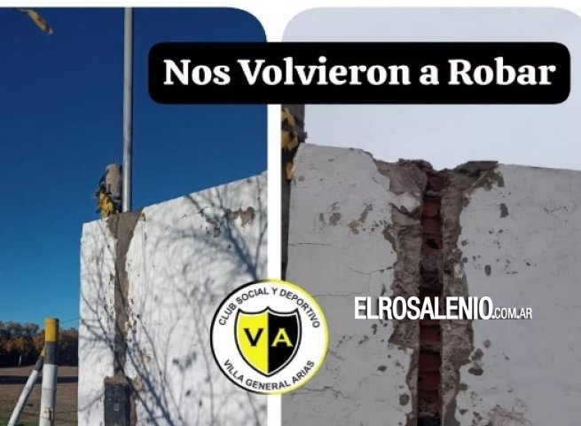 Robaron parte de la nueva instalación eléctrica del Club Villa Arias