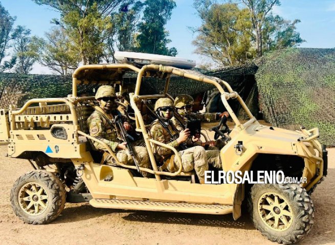 Llegan tanques de guerra, camiones y helicópteros del Ejército para el ejercicio Aonikenk