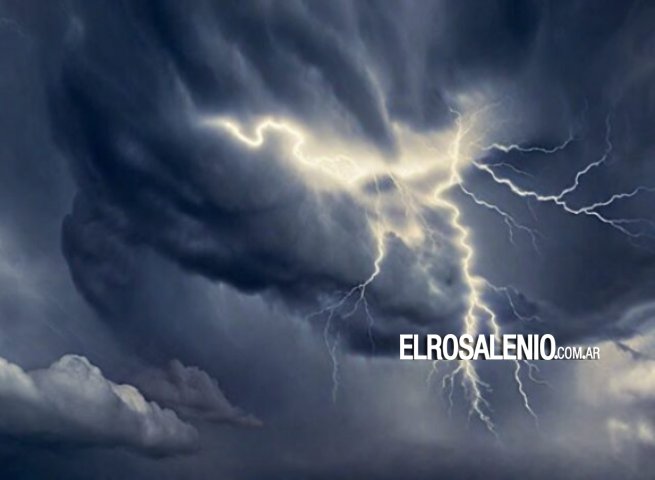 Alerta amarillo por tormentas y vientos fuertes para esta noche