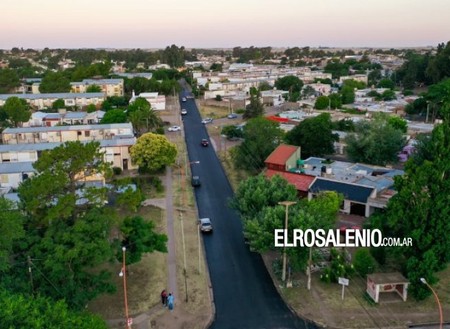 Finalizó la pavimentación en calle De la Madre