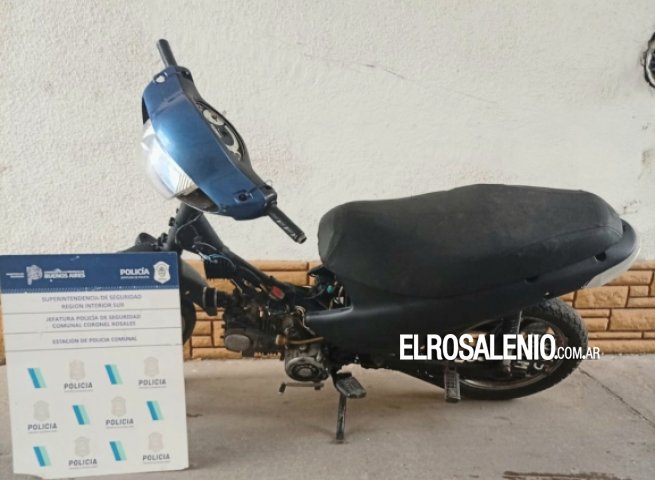 Lo aprehendieron cuando circulaba en una moto con pedido de secuestro