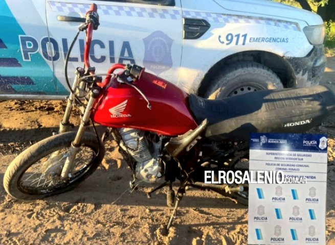 Secuestran una moto con numeración adulterada en nuestra ciudad