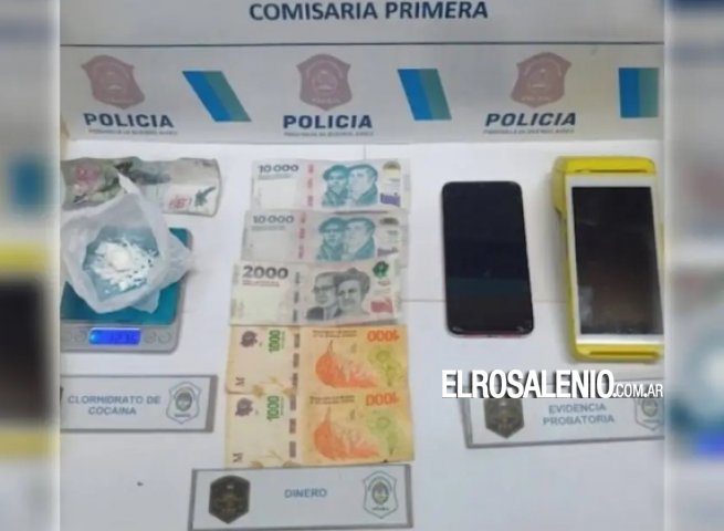  Insólito: lo detuvieron con 12 gramos de cocaína y un posnet 