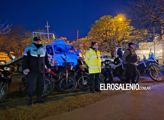 Secuestraron 13 motos durante un operativo de control vehicular