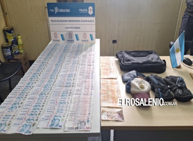 Robó casi 3 millones de pesos, escapó en moto y fue detenido tras una persecución