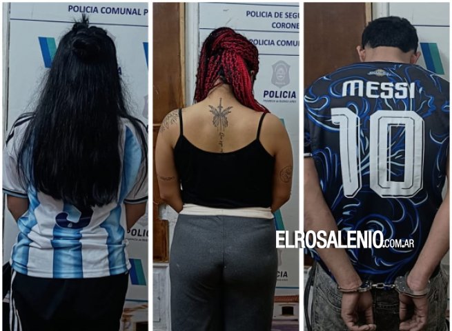 Hubo dos mujeres y un hombre aprehendidos por una pelea durante los festejos