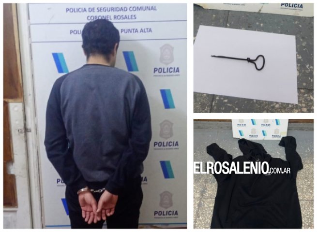 Empleado forcejeó con un ladrón y logró resistirse a un robo