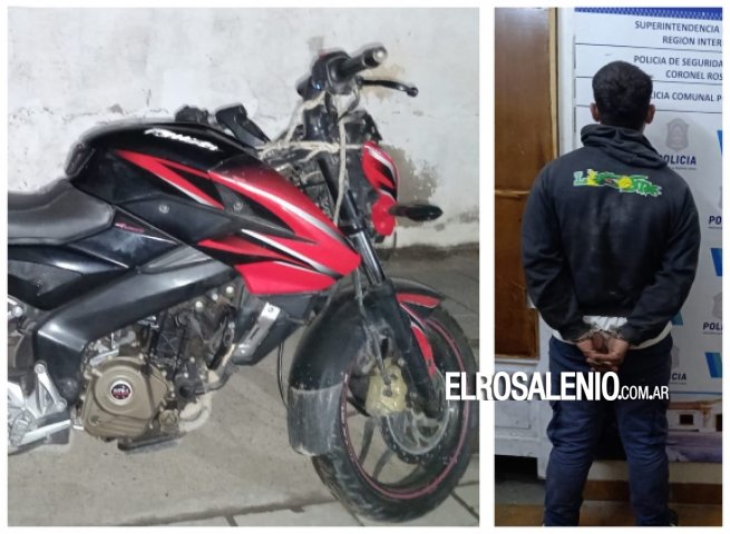 Robó una moto, lo siguieron con cámaras y lo encontraron a la media hora