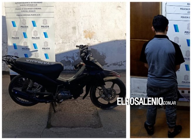 Evadió control policíal y en la huida chocó contra un paredón frente al Hospital