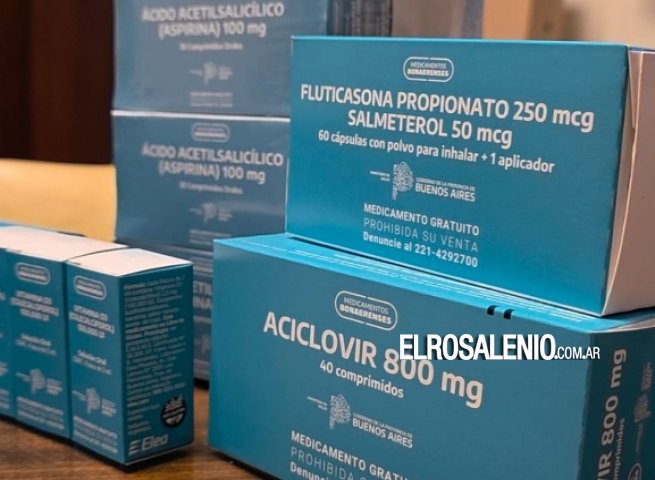 Rosales recibió un segundo lote de medicamentos de parte de Provincia 
