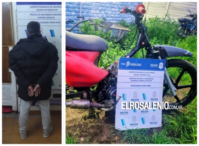 Aprehendido por evadir control en una moto con numeración adulterada
