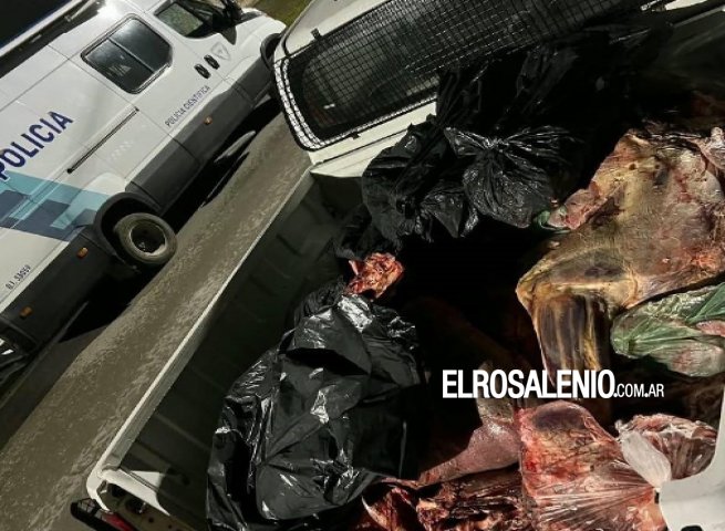 Allanamientos por faena clandestina en Médanos: secuestran 600 kilos de carne 