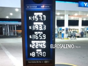 Precios de combustible en Punta Alta después del aumento