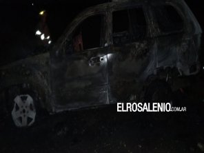 Un vehículo se incendió en la Ruta 249