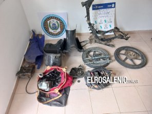 Robaron una moto del Puesto 2: la encontraron desguazada en Villa Arias