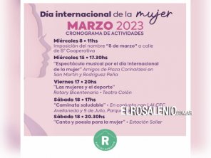 Cronograma de actividades por el Día Internacional de la Mujer