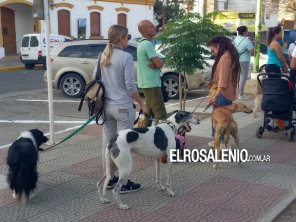 La actividad por el Día del Animal tuvo lugar en la plaza Belgrano