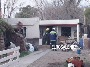 Villa Arias: Un incendio ocasionó daños en una vivienda