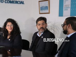 Bianco pasó por Punta Alta. Apoyo electoral y donación a un barrio