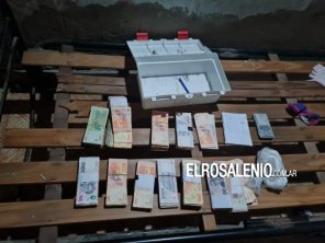 Un millón de pesos y cocaína fueron secuestrados en el allanamiento