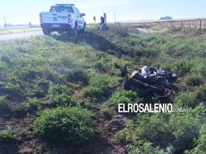 Dos personas hospitalizadas tras caer de una moto en la ruta 113