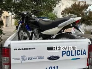 Encuentran en Punta Alta una moto robada en Coronel Dorrego