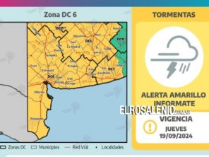 El SMN anunció intensidad de lluvia y viento