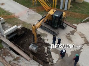 ABSA inició la reparación del colector cloacal en la Planta Depuradora de Punta Alta
