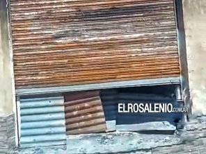 Un sujeto ingresó anoche por una ventana al comercio y taller incendiado