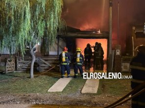 Sierra de la Ventana: un incendio arrasó con una casa y un auto