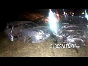 Cuatro heridos en un fuerte choque entre dos autos cerca de Pedro Luro