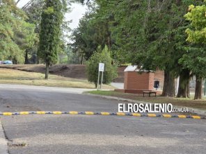 El Municipio coloca reductores de velocidad en el Boulevard Avellaneda