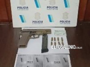 Allanamiento por amenazas agravadas: secuestraron una pistola 9 mm 