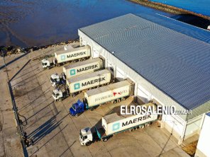 Primera exportación de langostinos desde Puerto Rosales, rumbo a España