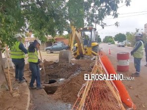 Comenzó obra de recambio de 300m de colector cloacal en avenida Jujuy