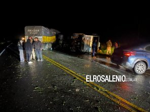 Volcó un camión en la Ruta 51 y el tránsito estuvo varias horas cortado