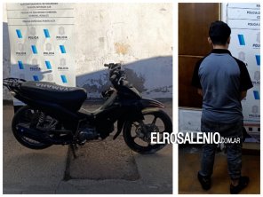 Evadió control policíal y en la huida chocó contra un paredón frente al Hospital