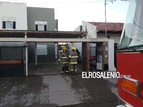 Un hombre fue hospitalizado tras un principio de incendio en su vivienda