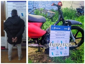 Aprehendido por evadir control en una moto con numeración adulterada