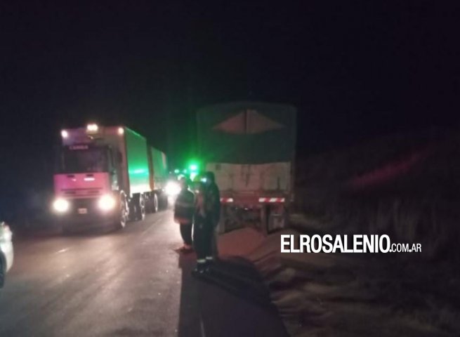 Siniestro vial con camiones en la Ruta 51