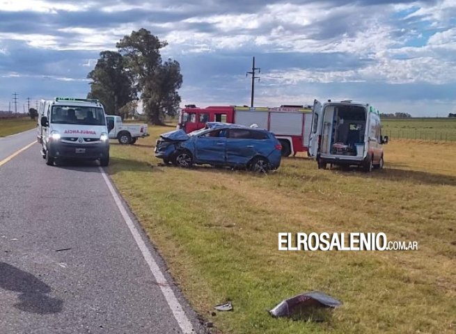 Siniestro vial en acceso a Monte Hermoso dejó un conductor herido